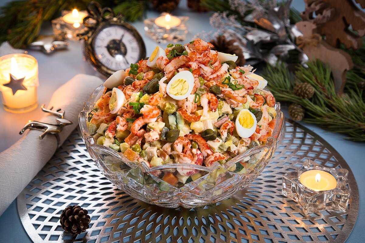 Салат с морепродуктами