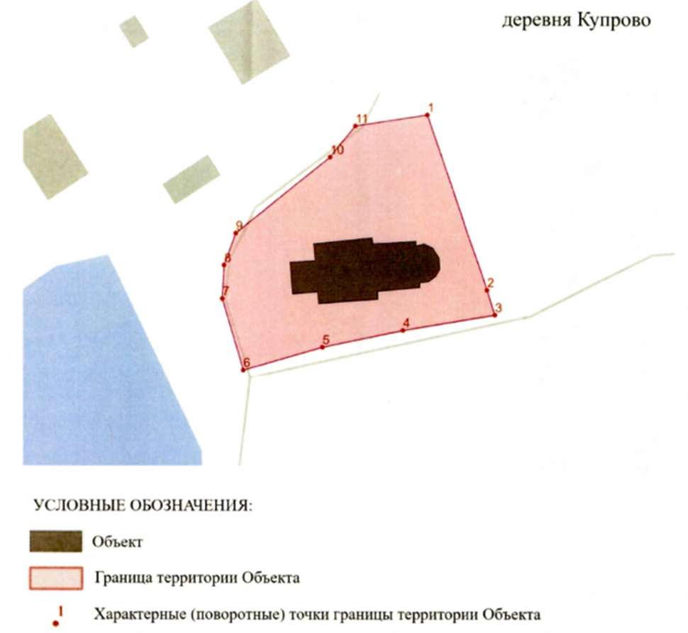 Схема границ объекта.