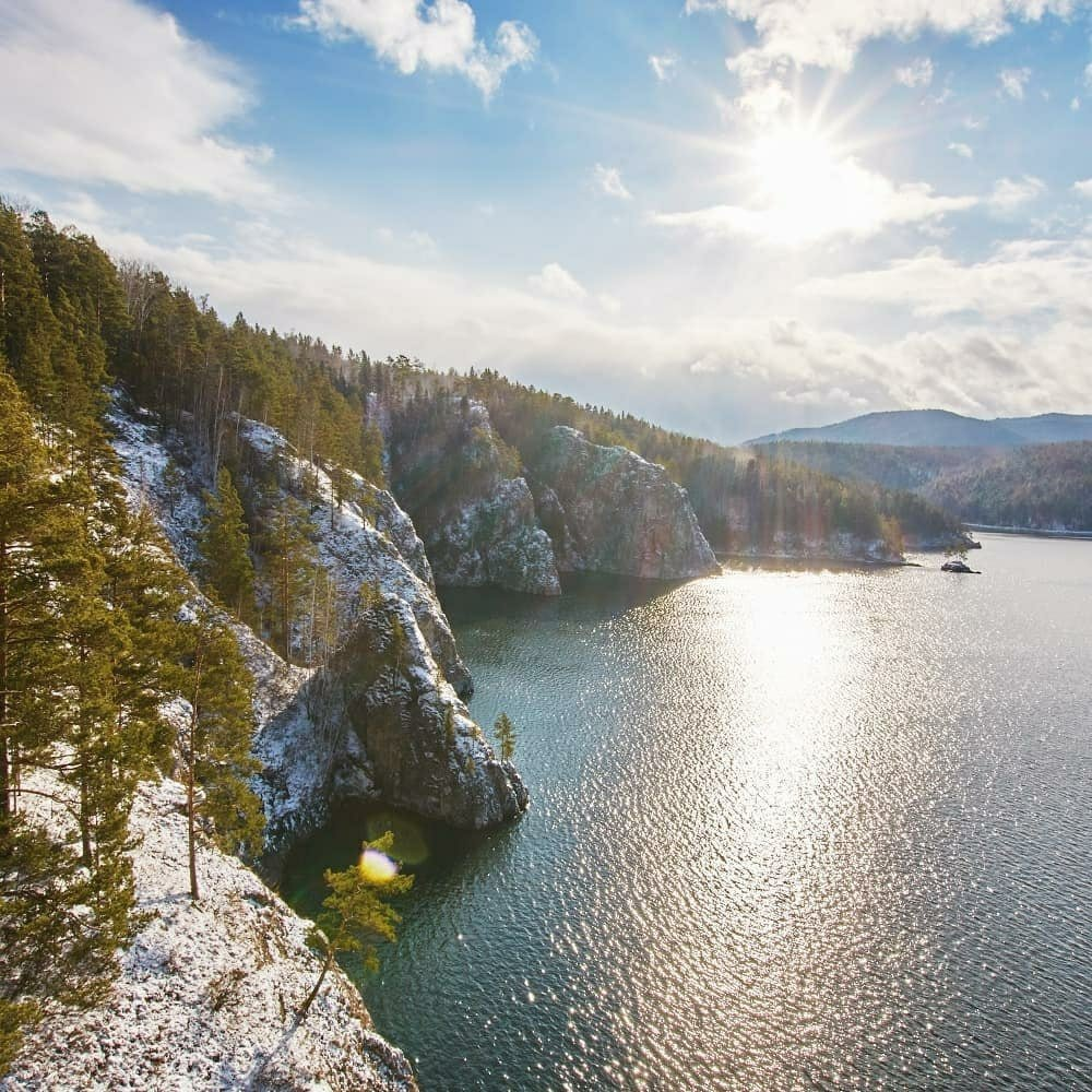 Пещеры на Красноярском водохранилище