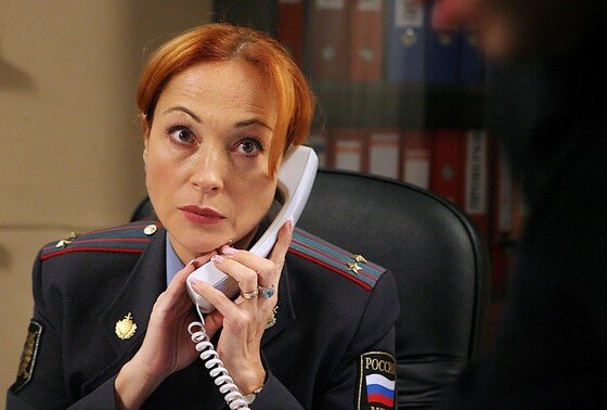    Актриса Виктория Тарасова (Ирина Зимина) во время съемок сериала «Глухарь»