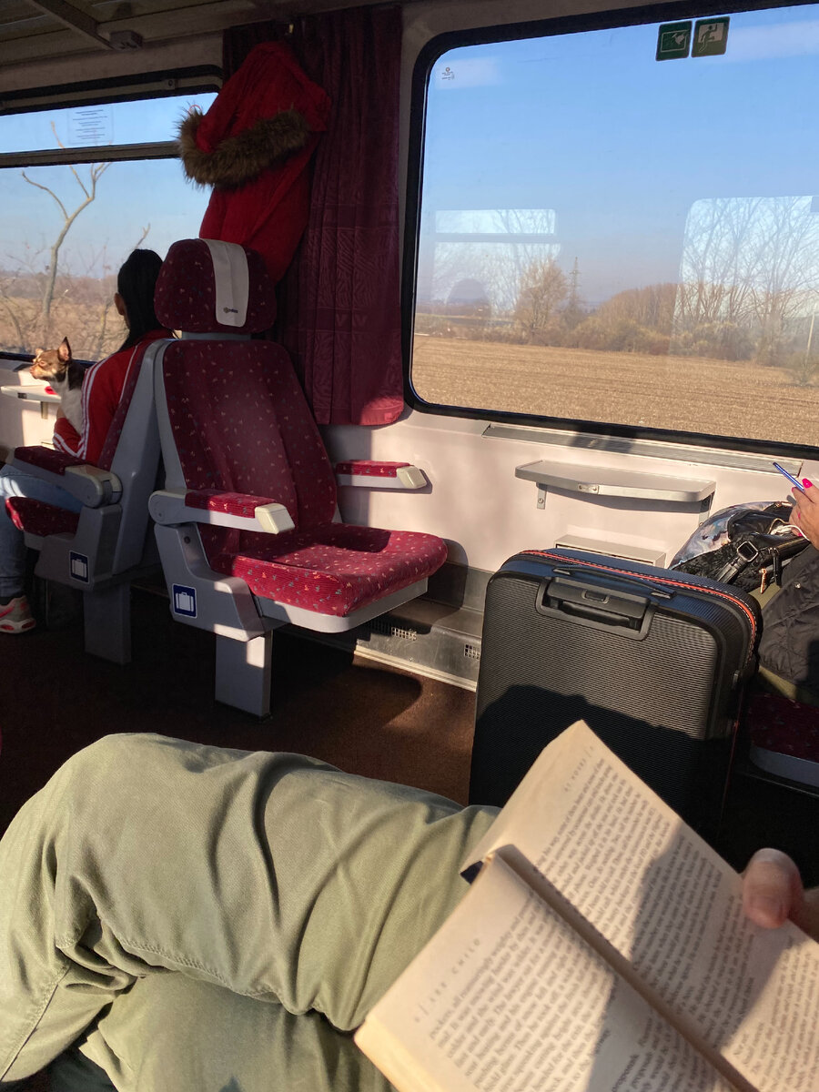 большие чемоданы неудобно класть на полки. но я никогда не понимала венгров, которые пакуют огромные чемоданы, а выходят на следующей станции после Будапешта :D