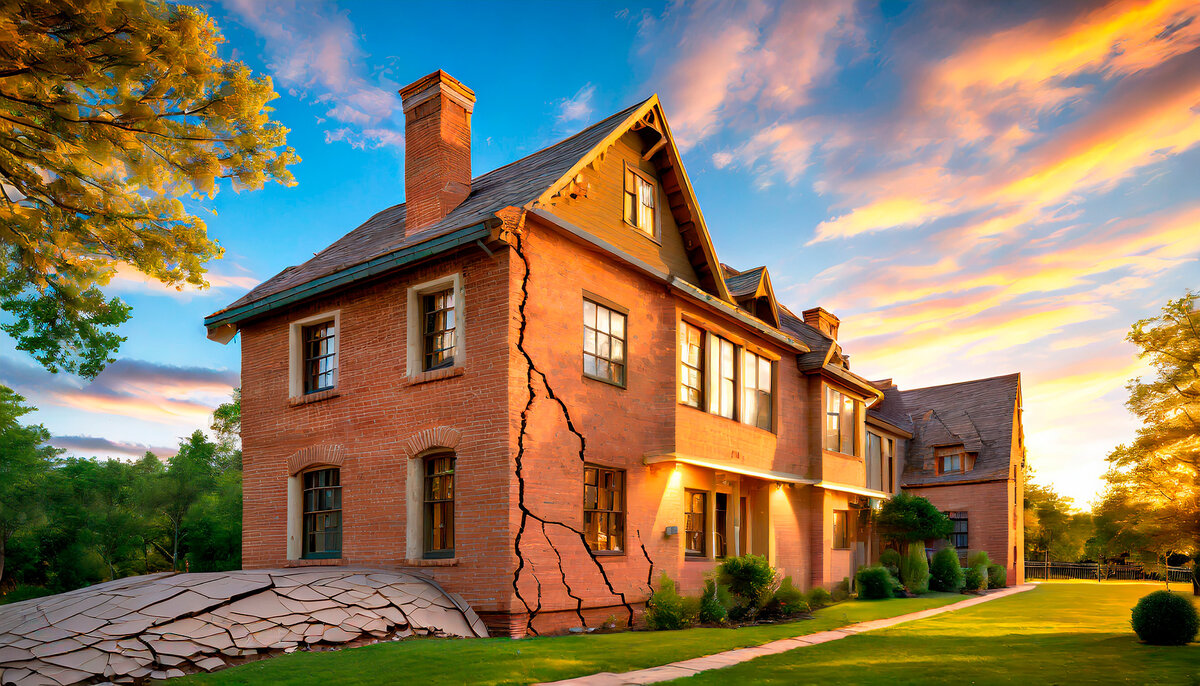 Дом с трещинами