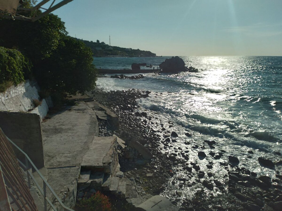 Наш выход к морю. Здесь мы встречали каждое утро.