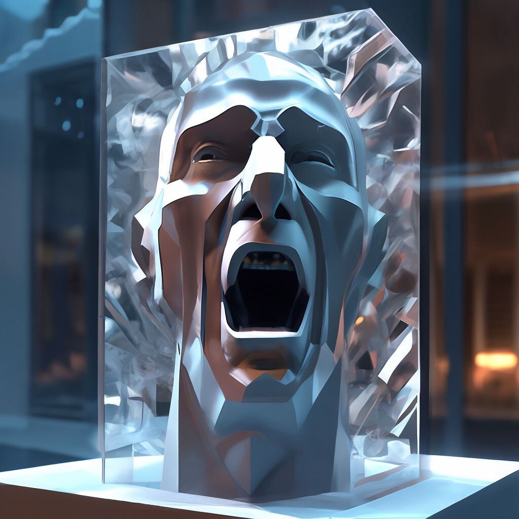 Пусть он застынет...      Сгенерировано в нейросети 