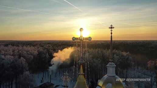 Церковь Смоленской иконы Божией Матери. Веретьевский погост с дрона. Ряхово, Владимирская область. Автор: windofeternity