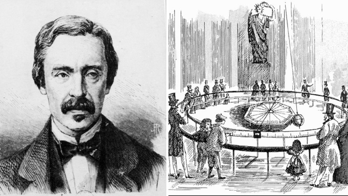 Жан Бернар Леон Фуко и демонстрация опыта с маятником в парижском пантеоне