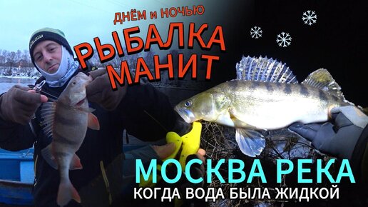 До ледниковая Рыбалка на МОСКВА-РЕКЕ. Ловля судака днём и ночью. Зимний спиннинг на воблеры