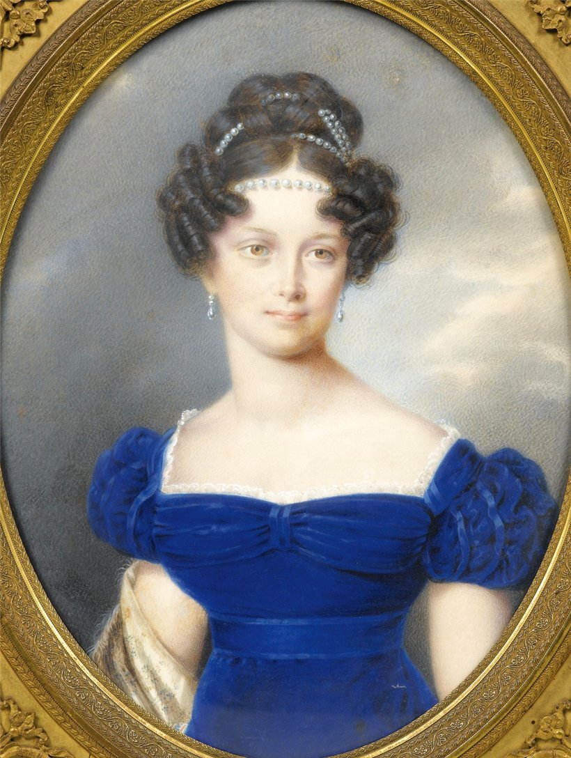 Генриетта Нассау-Вейльбургская. Портрет 1823 года. 