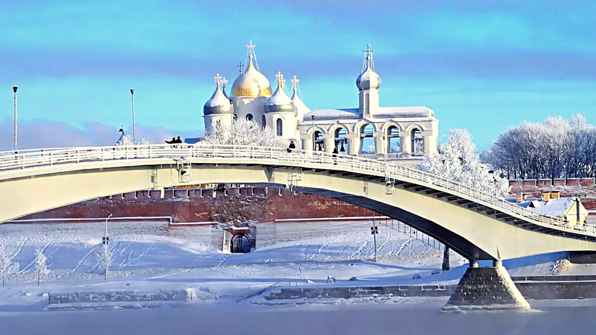 Новгородский Кремль Великий Новгород зима