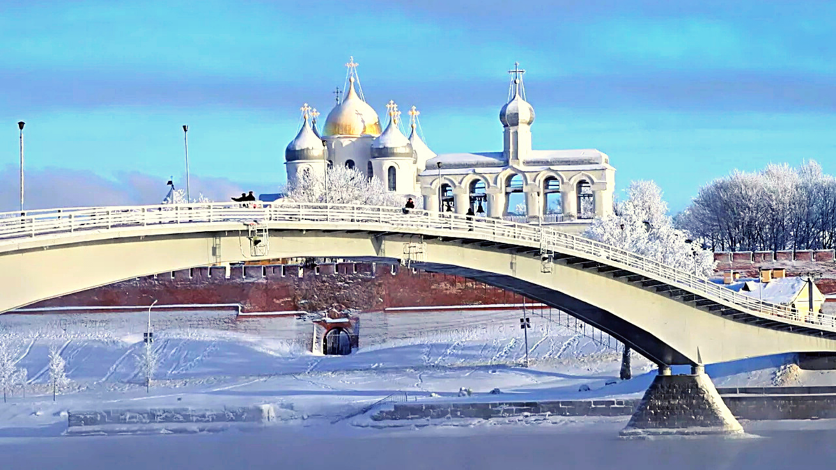 Великий Новгород Кремль зима