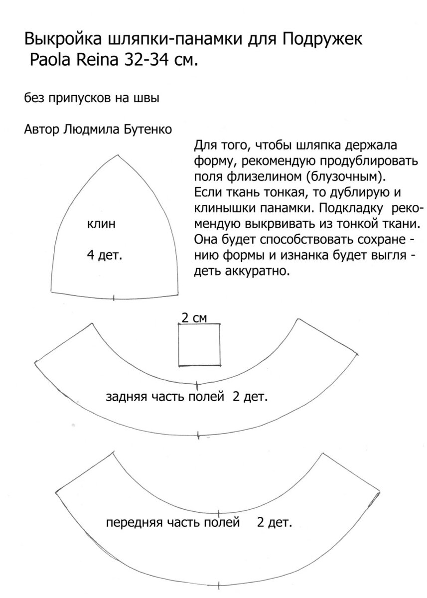 Чертеж поделки «Сани».