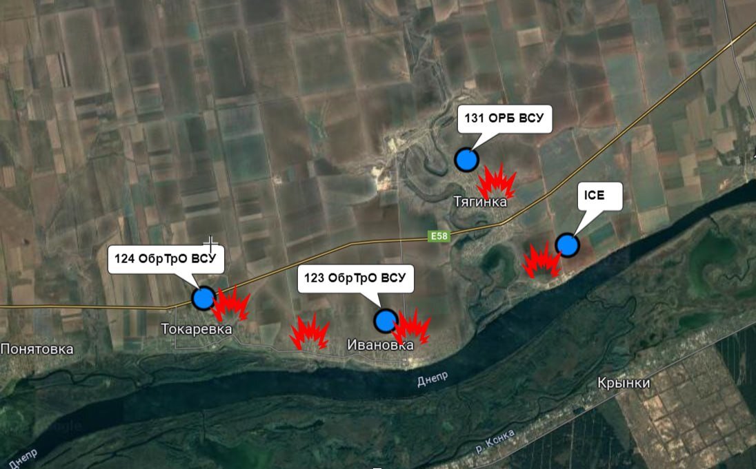 Карта боевых действий херсонская