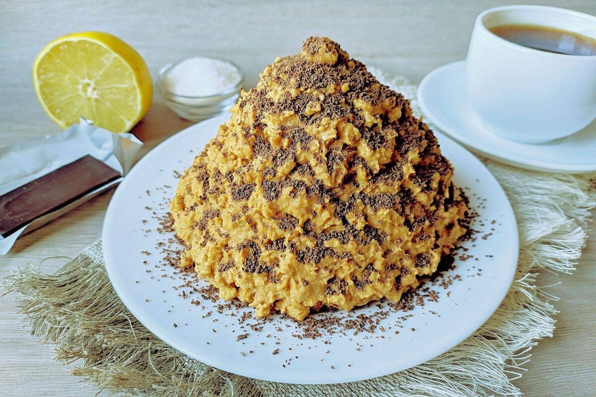 Рецепт торта из печенья и сгущенки