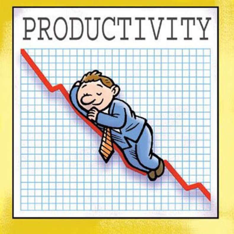 Снижение производительности труда карикатура. Низкая производительность труда. Низкая производительность труда картинки. Снижение работоспособности рисунок.