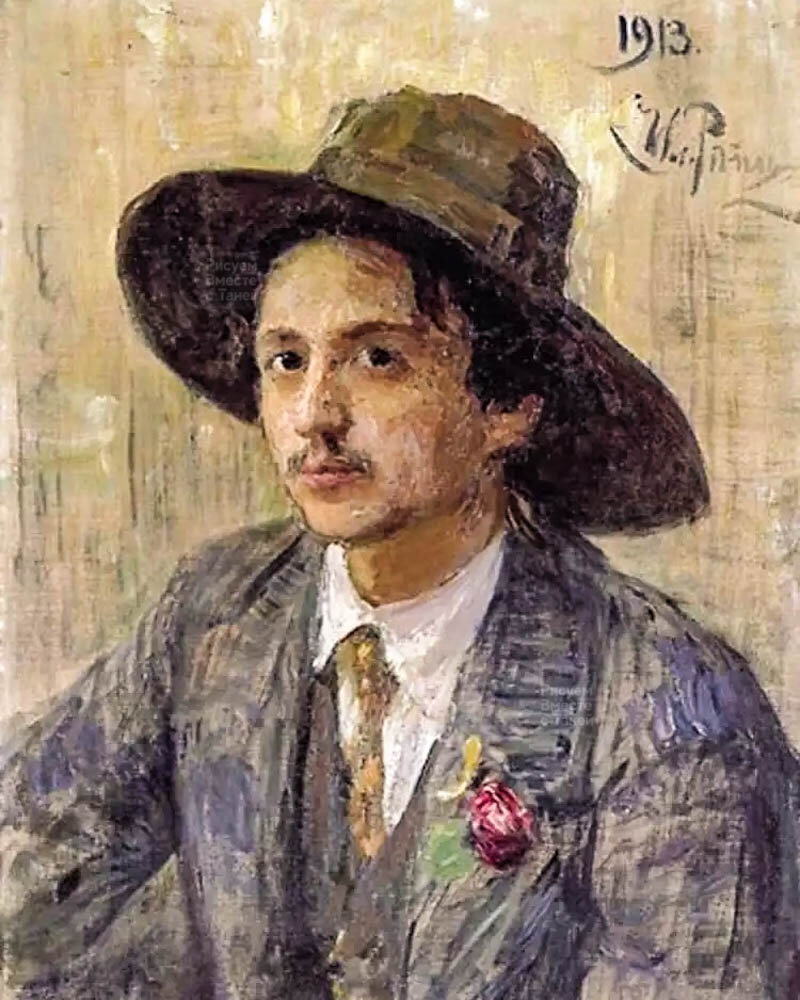 Исаак Бродский. Илья Репин. "Портрет художника Исаака Бродского". 1913