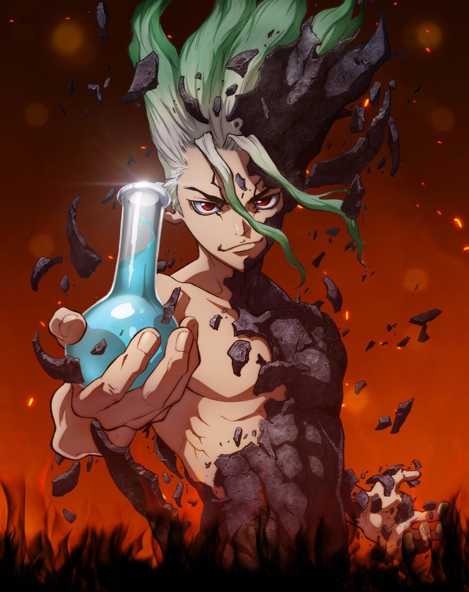 Постер к первому сезону "Доктор Стоун"