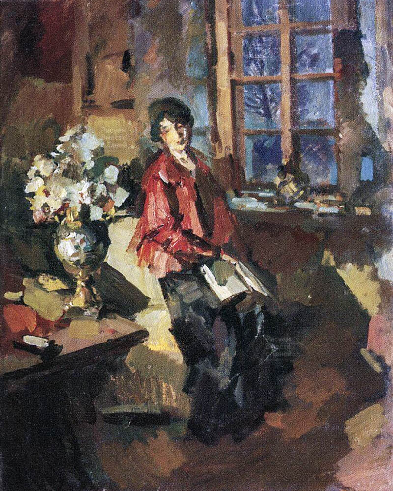 Коровин Константин Алексеевич – Актриса Надежда Комаровская. 1919