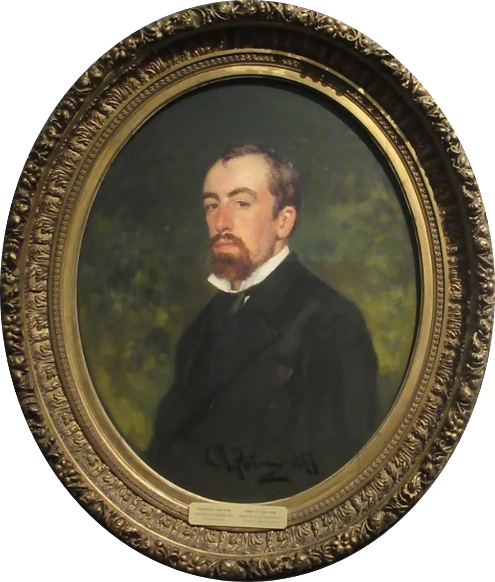 Василий Дмитриевич Поленов портрет написанный маслом. 