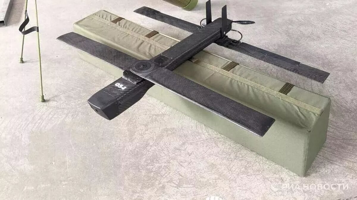Дрон-камикадзе со складными крыльями БАС-80 © RIA Novosti
