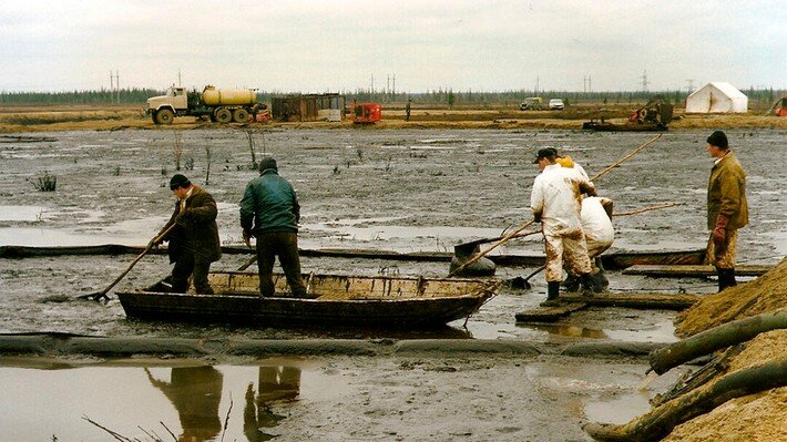 Результаты разлива нефти