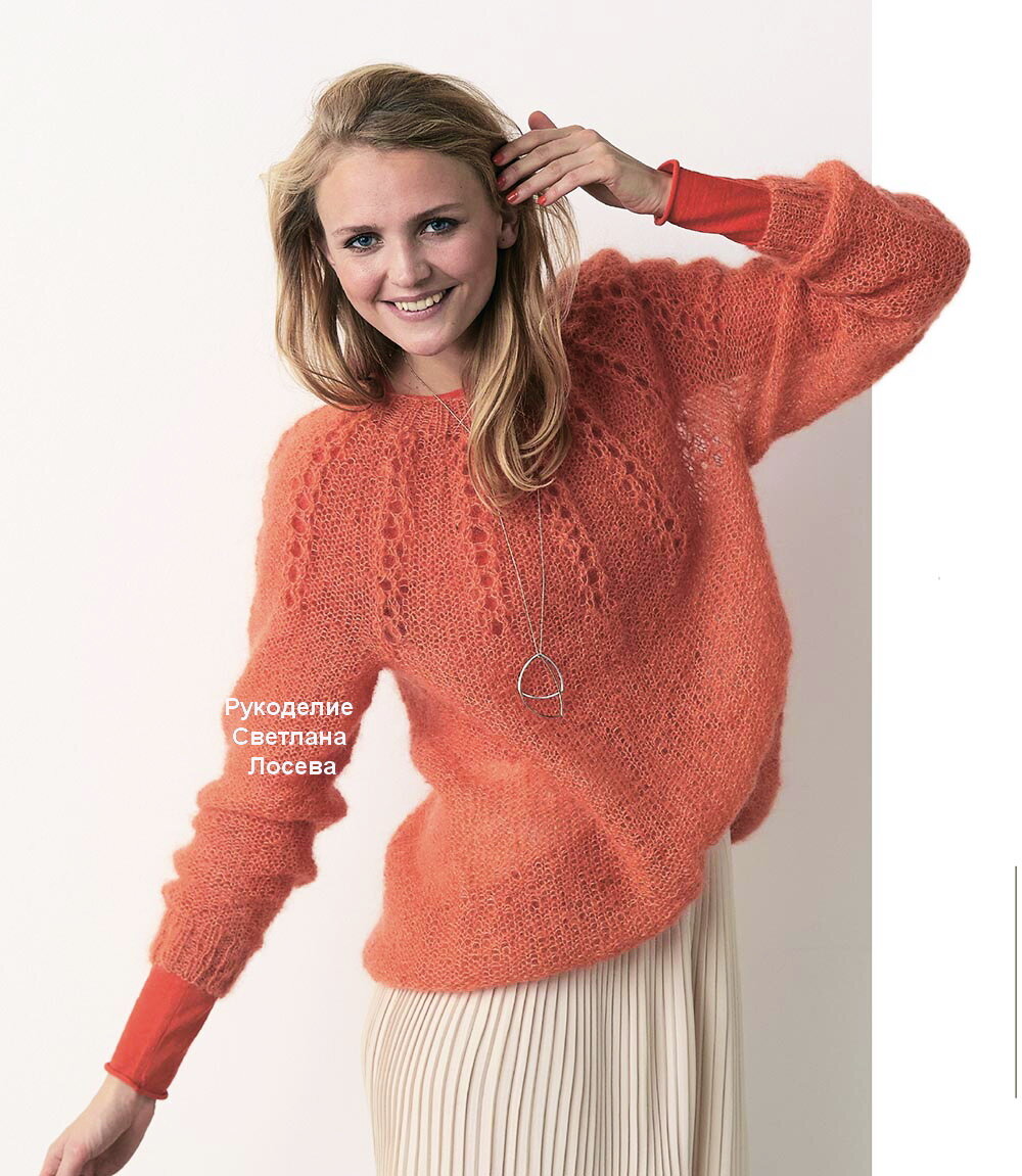 Джемпер женский со схемой