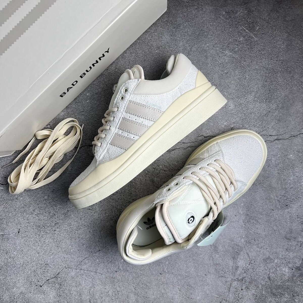 Bad Bunny x adidas Campus Light «Cloud White» 