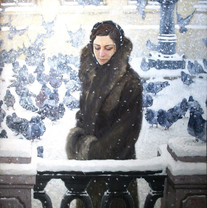 Художник Е. Муковнин "Русский снег"