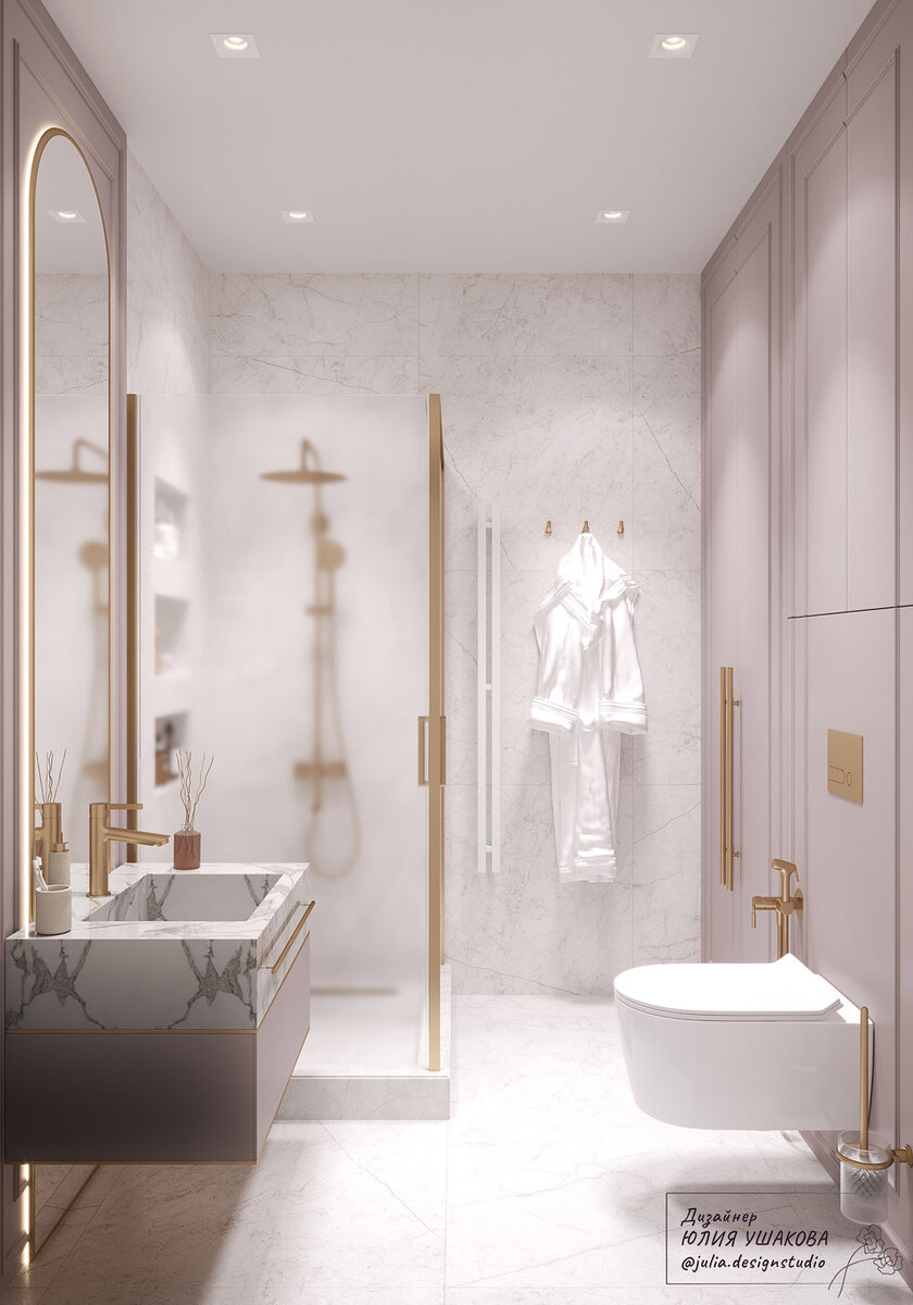 Дизайн ванной комнаты с душевой кабиной: полезные советы и фото