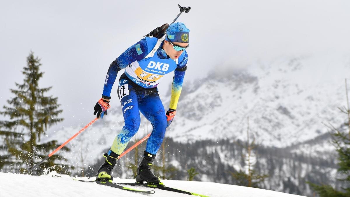    Казахстанский биатлонист Асет Дюсенов:Franz Kirchmayr/SEPA.Media /Getty Images