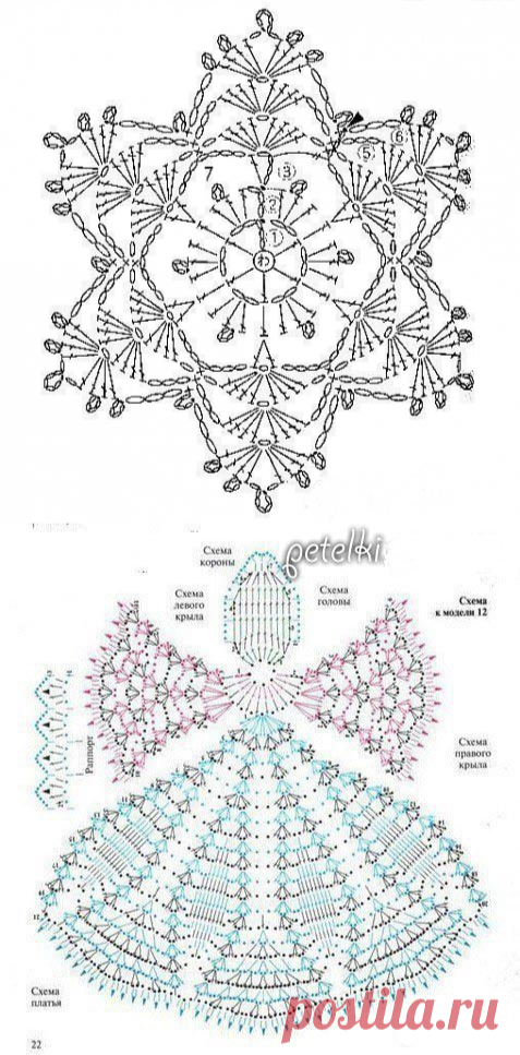 Подробная схема вязание крючком