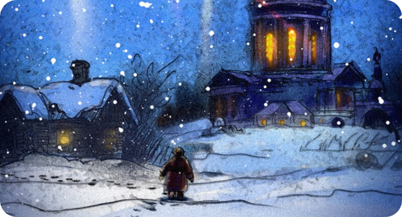 «Рождественская звезда»: мультипликационная экранизация стихотворения Бориса Пастернака 
Стал доступен к просмотру анимационный фильм «Рождественская звезда» (6+), экранизация одноименного стихотворения Бориса Пастернака. Этот мультфильм создан кинокомпанией «ФОМА КИНО» для благотворительного фестиваля «Звезда Рождества».