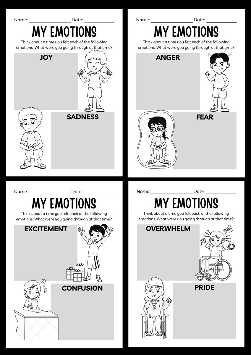 Пример альбома для записи эмоций