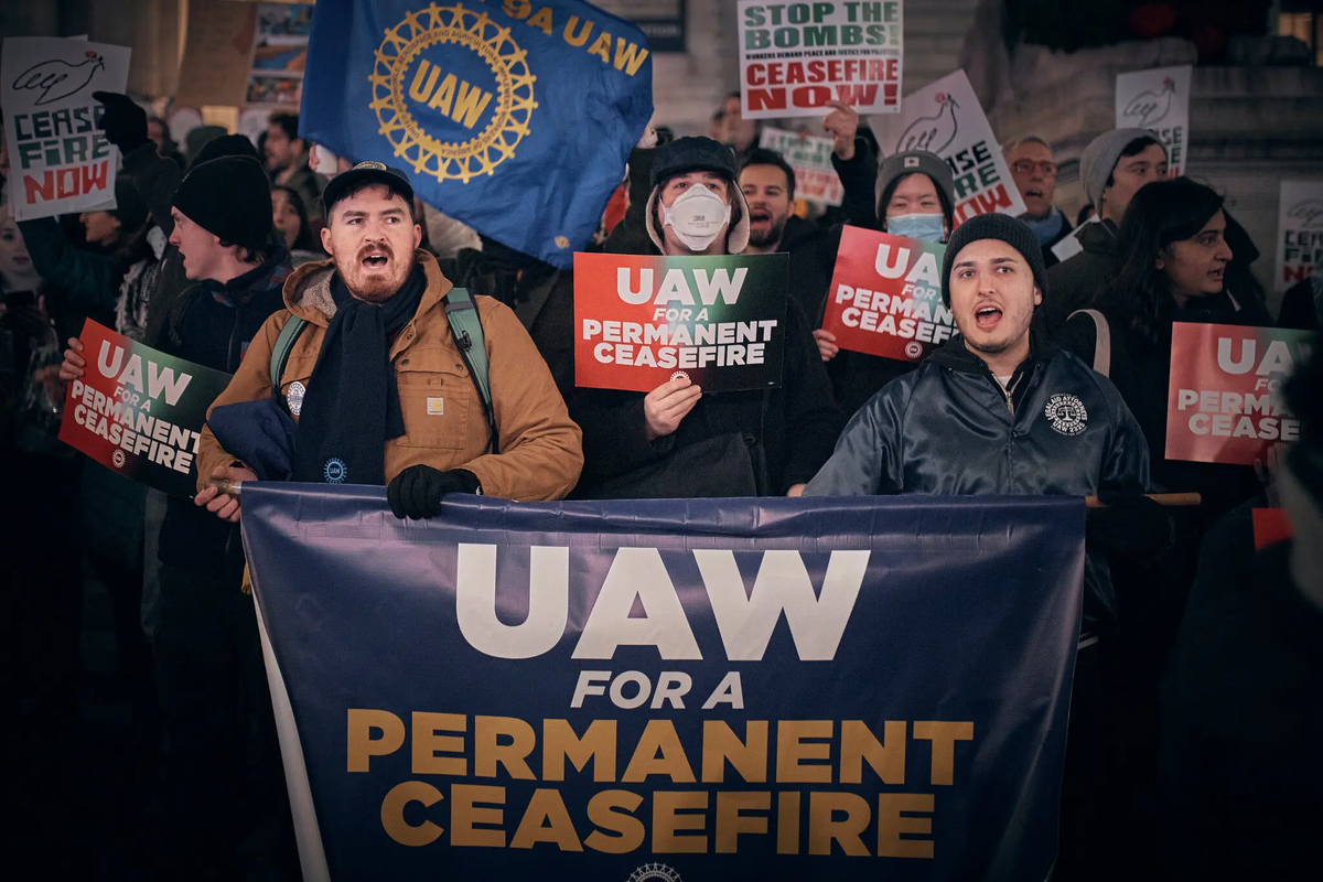 Предыдущие поколения UAW. поддерживали Израиль. Фото: Андрес Кудацкий для The New York Times.