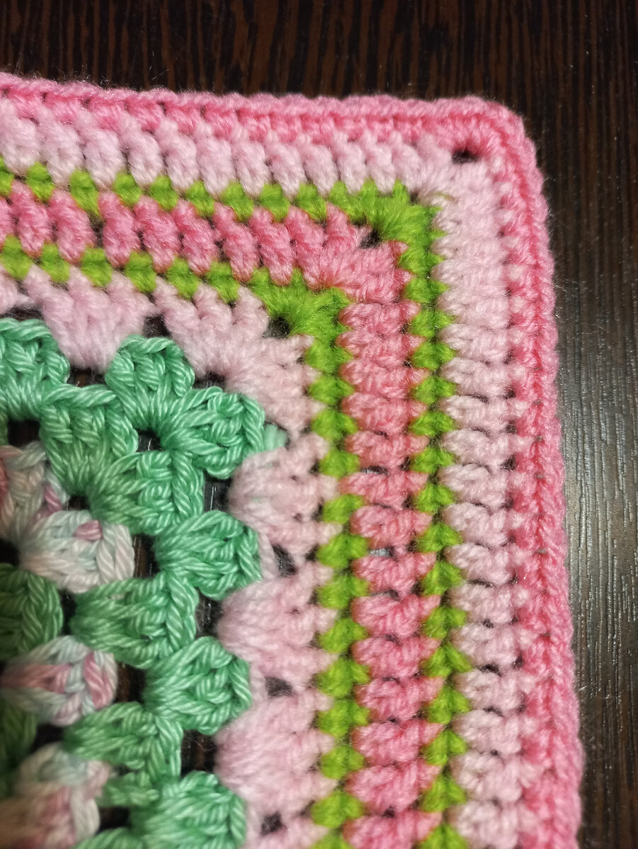 Схема из остатков пряжи