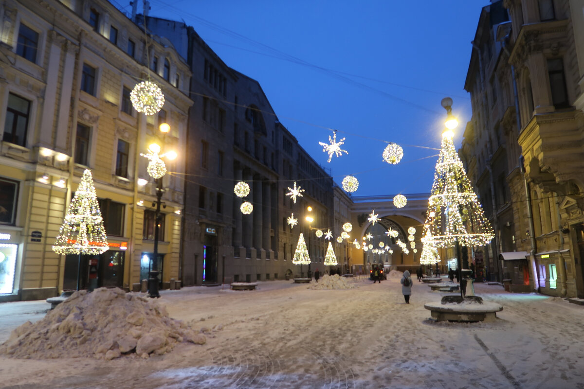 Новый год на улице спб