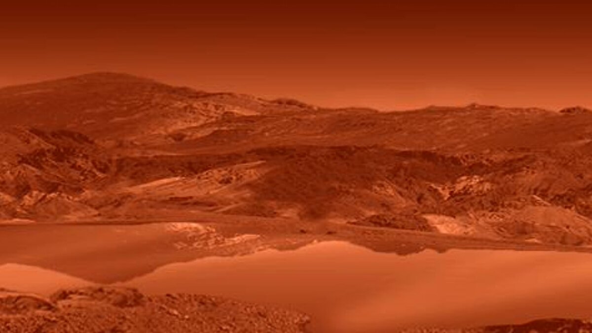 Титан в исполнении художника. Пейзаж той луны отличается туманной атмосферой, тёмными дюнами и зеркально гладкими озёрами и морями из жидких углеводородов. Новые исследования показывают, что появление «волшебных островов» может быть вызвано плавающими органическими твёрдыми частицами. Источник: NASA / JPL  📷
