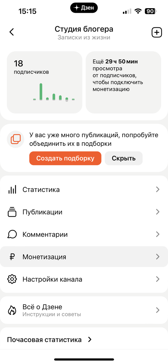 Чтоб не быть голословной. Статистика просмотров от подписчиков