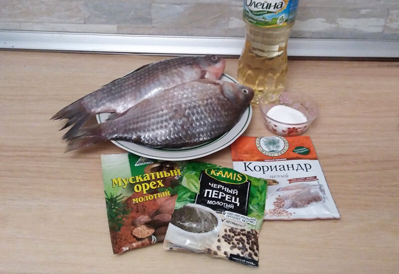 Все, что нужно для запекания рыбы.
