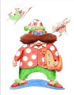 Хотите верьте, хотите нет, но это ранняя концепция дизайна для Соника. Этот дизайн использовался для злодея Роботника. Ссылка на источник: https://sonicthehedgeh0g.fandom.com/wiki/File:190px-S1concept-eggman.jpg