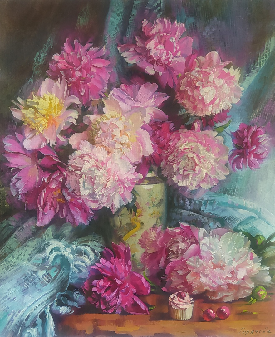 Картину я тут показывала, а мастер-класс по ней выложить, оказывается, забыла) Вот, нашла в закромах фотографии, исправляю упущение)