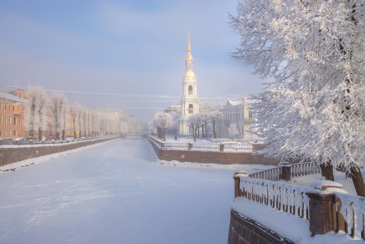 Семимостье зимой