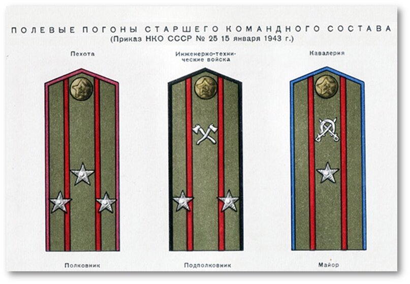 Погоны Советской армии 1941-1945. Погоны офицеров Советской армии после 1943 года. Погоны войск СССР 1943. Погоны и звания в армии после 1943 года.