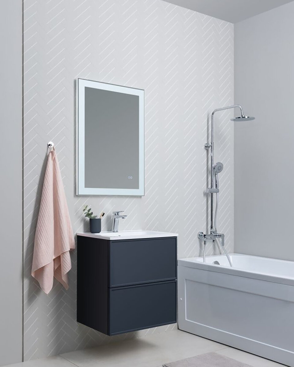 Раковина мебельная из литьевого мрамора Aquanet Арт 60