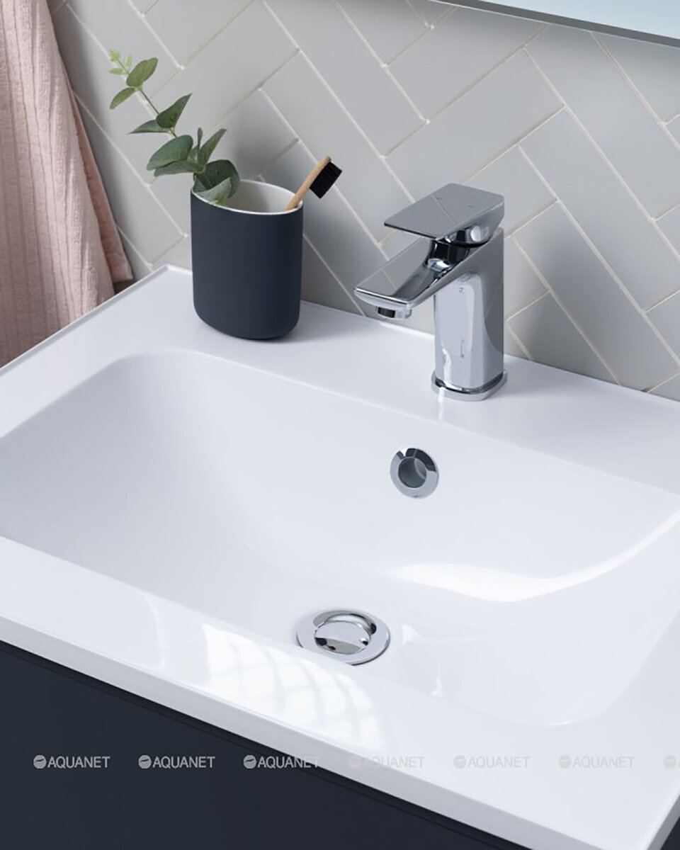 Раковина мебельная из литьевого мрамора Aquanet Арт 60
