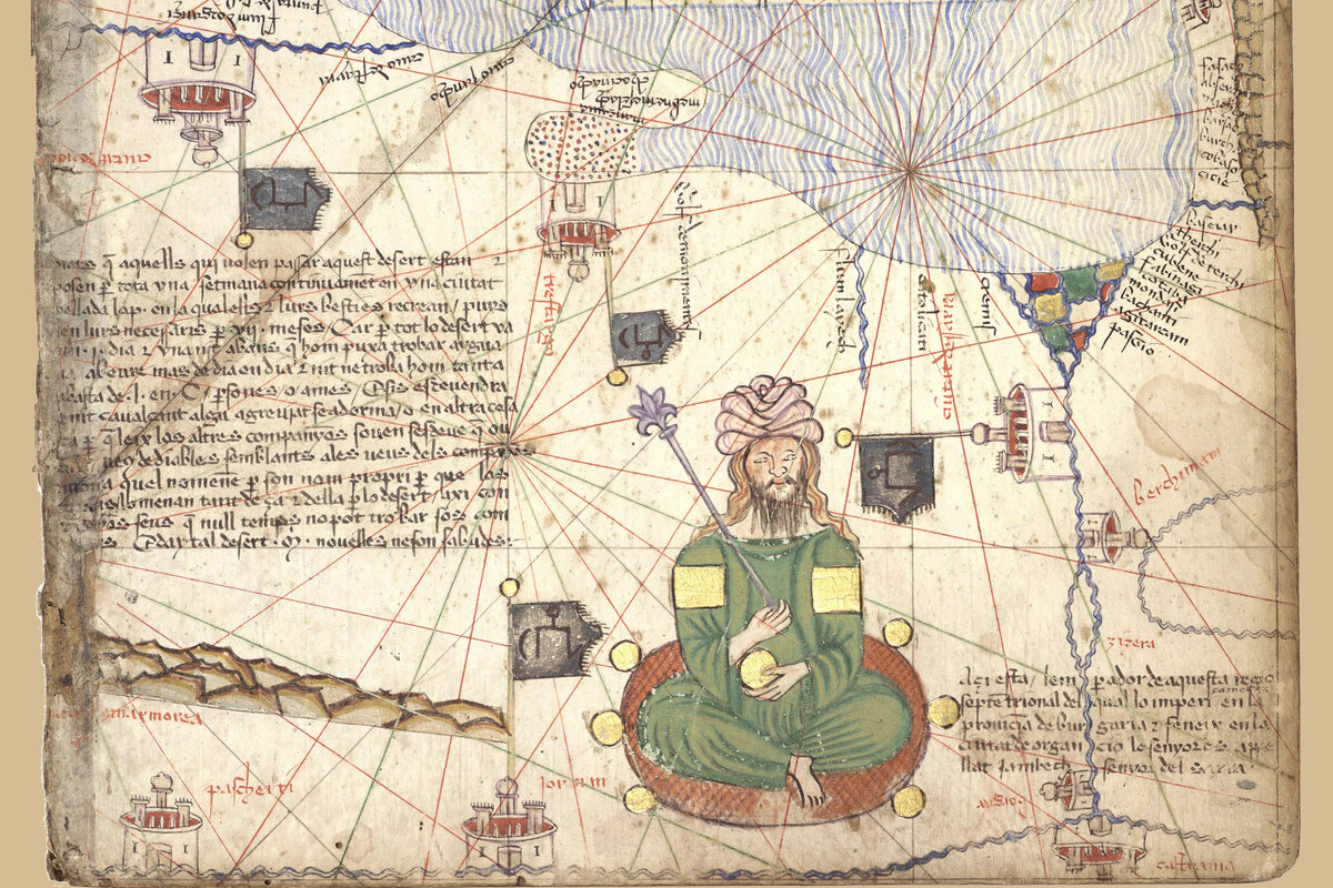 «Золотая Орда в Каталонском атласе» — карте мира, Авраам Крескес, 1375 год.