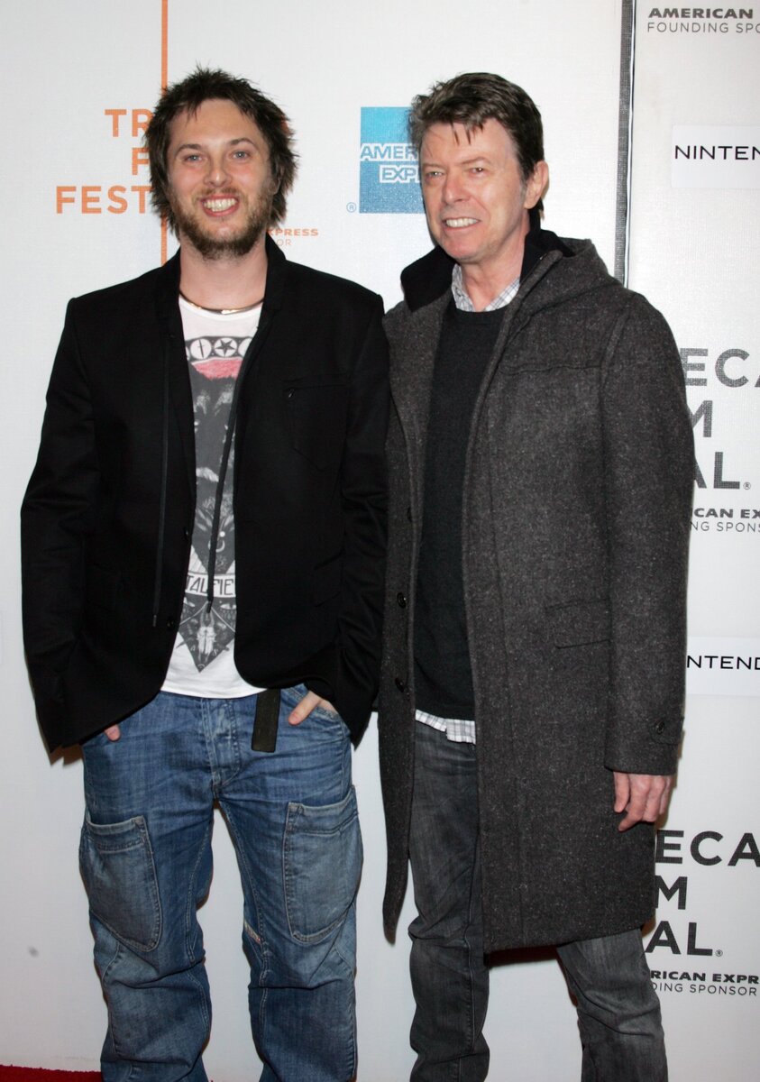 Дэвид Боуи с сыном Дунканом