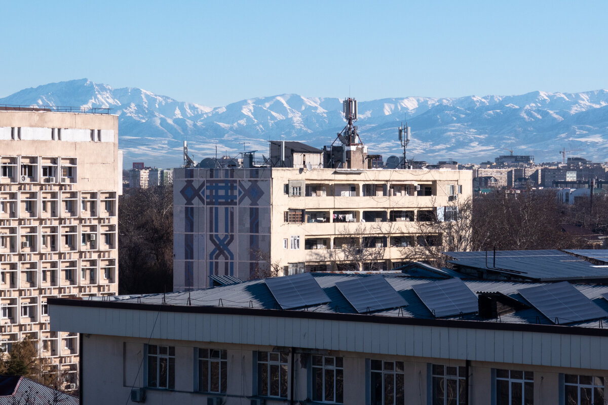 Вид на Ташкент с высоты