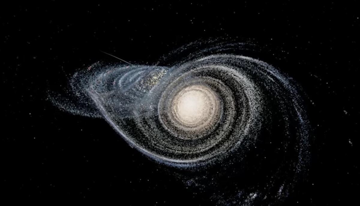 Столкновение галактик Млечный путь и Андромеда