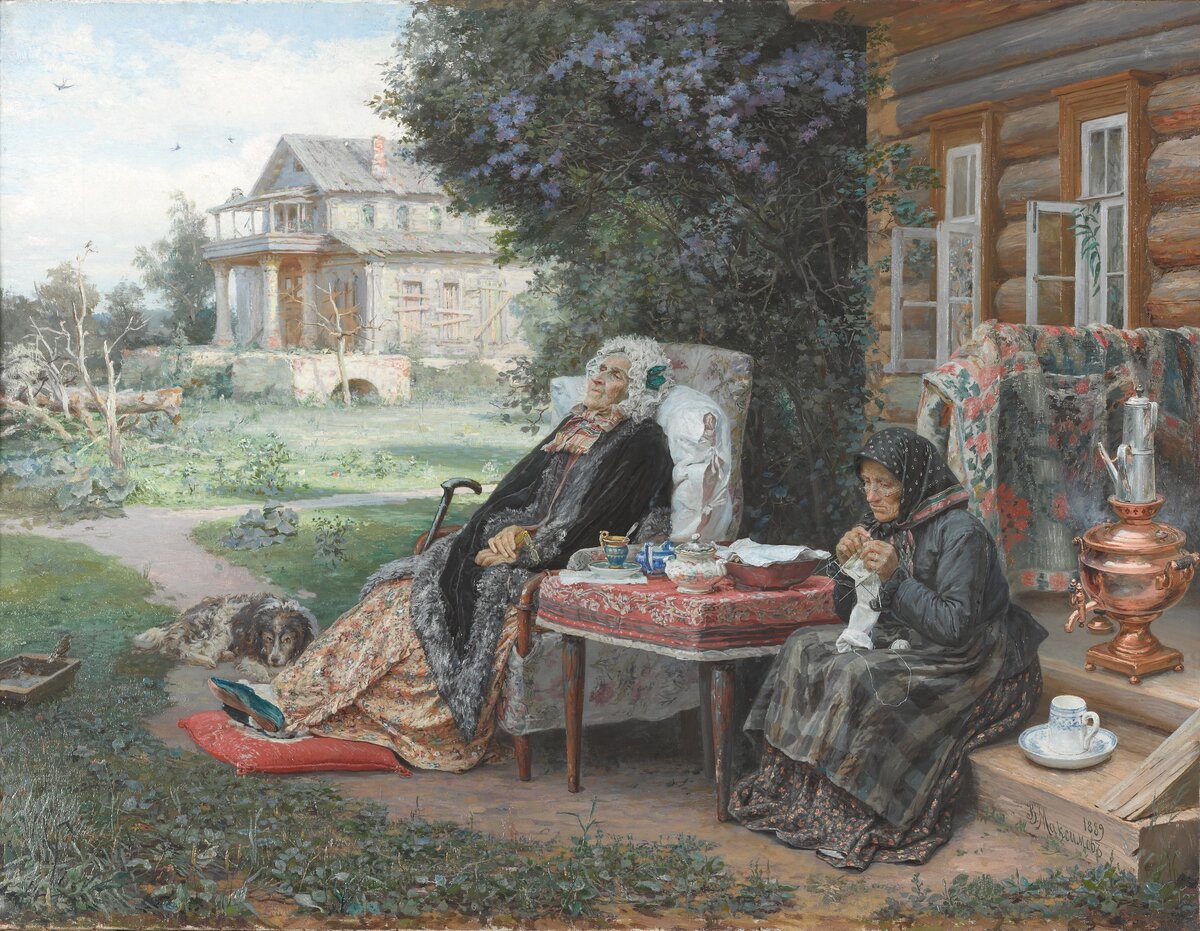 "Всё в прошлом", 1889 (худож. Василий Максимович Максимов, Третьяковская галерея)