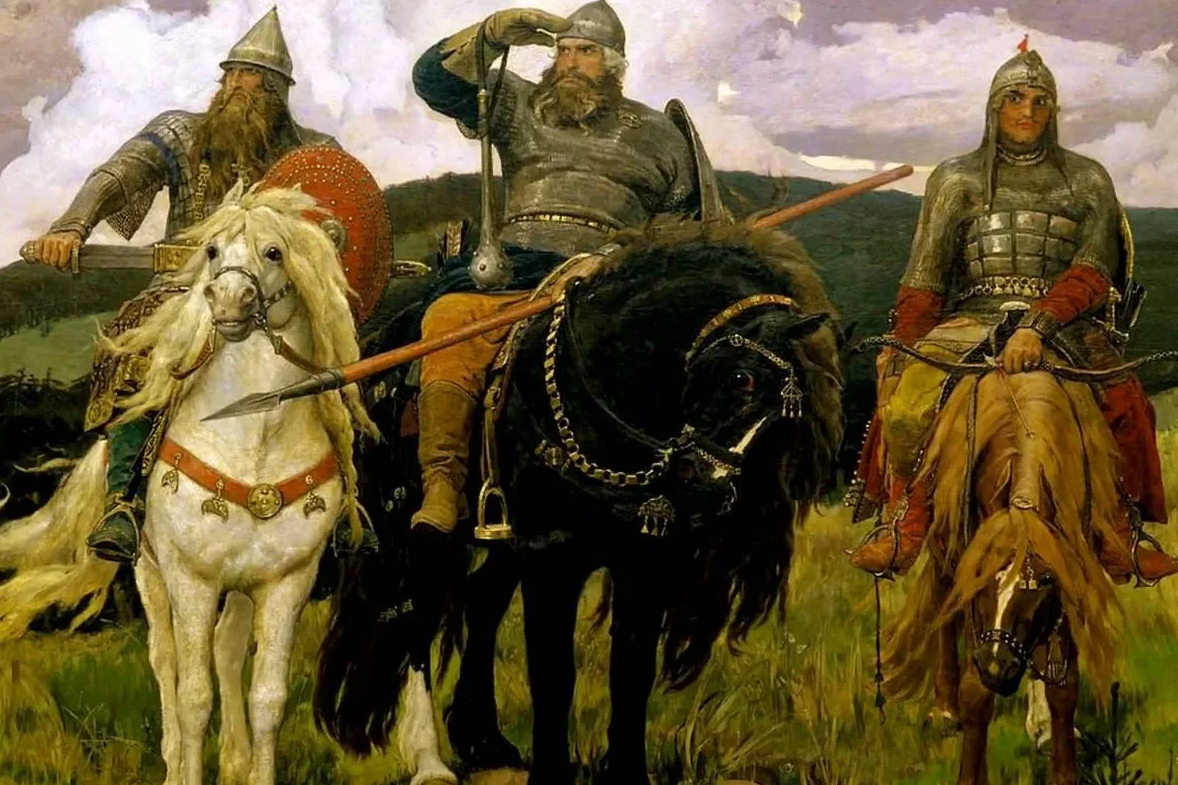 Оригинал картины Виктора Васнецова. Три Богатыря. Художник писал картину почти 20 лет. Фото из открытых источников.